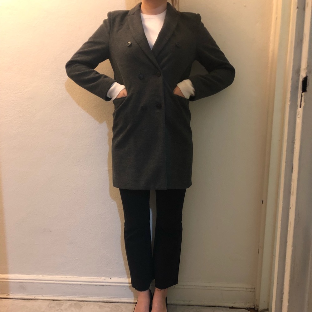 Grey Wool Blazer - image 2